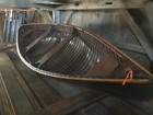 1930 Old Town Canoe Penobscot Bay Double end ender pea pod pulling boat rowing — photo 1