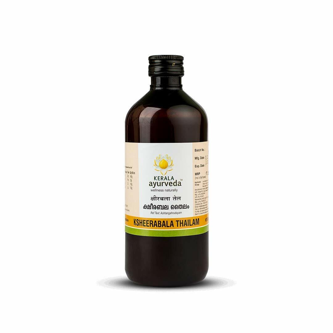 Kerala Ayurveda Ksheerabala Thailam 450 ml Herbal Ayurvedic Oil Tail