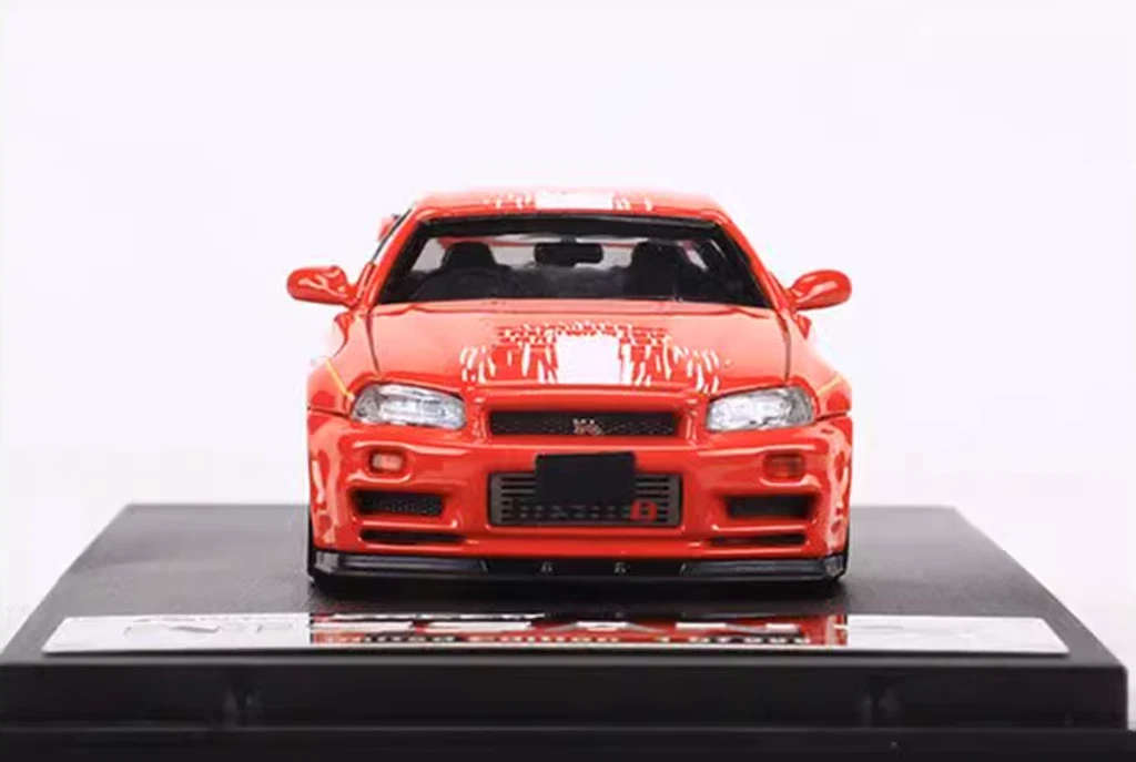 FS 1:64 JDM Red Fast Speed GTR R34 Skyline Sports Model