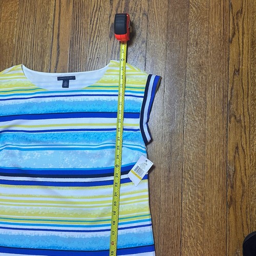 Tommy Hilfiger Dress Womens M Swordfish Blue Sleeveless NWT - Picture 6 of 7