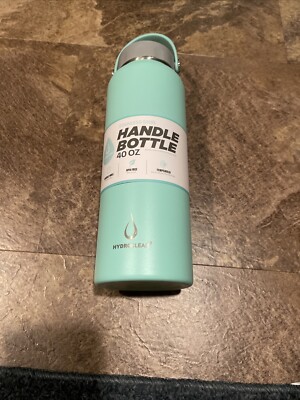 HydroClear 40oz STAINLESS STEEL HANDLE BOTTLE - SEAFOAM GREEN