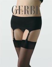 Slip porte-jarretelles GERBE SENSATION Noir. Taille L. Panty suspender belt.