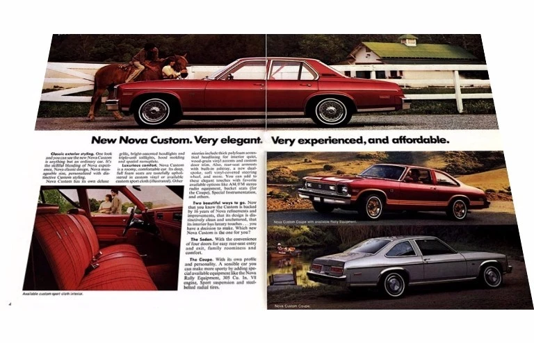 1978 Chevrolet Nova 12-page Original Car Sales Brochure Catalog - Rally Foto 2 de 2