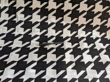 Robert Kaufman large houndstooth canvas 100 cotton fabric black by the yd