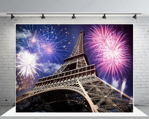 7x5FT Romantic Capital Paris Eiffel Tower Photo Backdrops Studio Background Prop - Picture 3 of 5