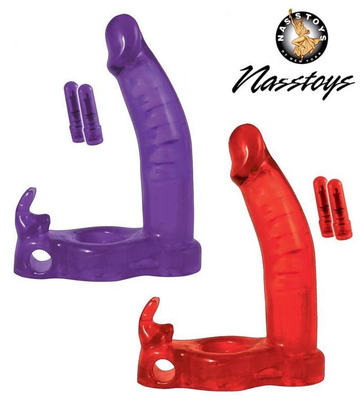 Double Penetrator Cock Ring Anal Penetration Sex Toy Butt Plug Vibe CHOOSE  COLOR | eBay