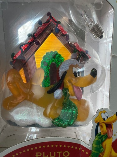 Disney Pluto Holiday Nachtlicht Weihnachten Hundehütte Deko Glitzer NEU! - Bild 2 von 10