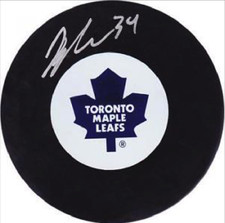 James Reimer NHL Puck Auto Hockey Toronto Maple Leafs COA Signed Hologram Cube