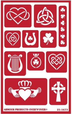 Armour Reusable Over n Over Glass Etching Stencil - ONO Celtic