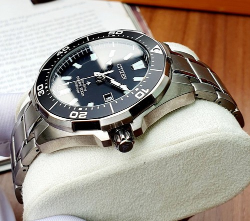 Citizen Promaster Super Titanium Black Dial Diver Watch BN0200-56E - 第 4/8 張圖片
