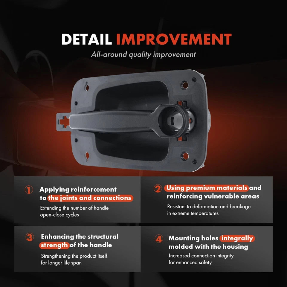 Manija de puerta exterior para International Harvester 4100 4200 4400 7300 delantera izquierda Foto 3 de 4