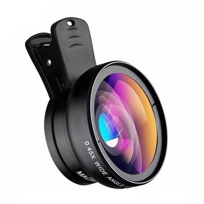 APEXEL 2in1 0.45X Wide Angle With 12.5X Macro Lens Phone Camera Lens For Phones