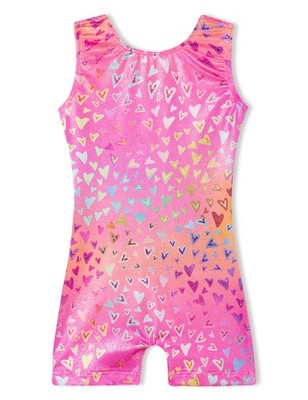 Domusgo Gymnastics Leotards for Girls Sparkly One Piece Pro Kids Unitard