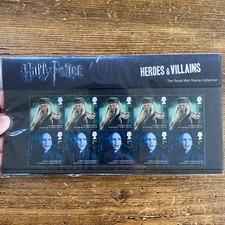 Royal Mail Stamp Collection Harry Potter Heroes and Villains in original pack
