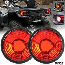 Pair Red Led Tail Lights For Can-am Outlander Commander Renegade Maverick Atv
