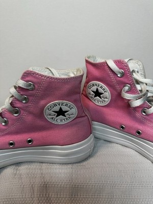 Converse All Star High Top Pink Canvas Women s Sneakers