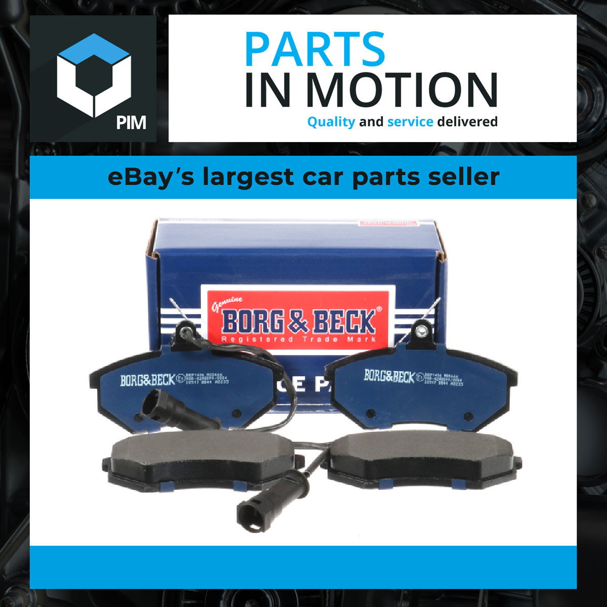 BORG & BECK BBP1406 Brake Pad Set For Disc Front For Audi 80 90 A4 Coupe Seat VW - Image 9