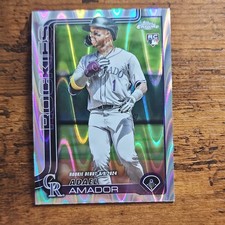 Topps 2025 Chrome Update Series Adael Amador Rockies Rookie Debut #USC143 RC