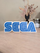 Logo SEGA 3D - Enseigne Megadrive Retro Gaming Déco Console Sonic Game...