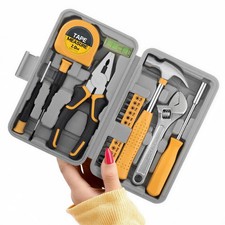 20 Pcs Basic Tool Kit, Compact Home Tool Set with Mini Tool Box, Ideal for Ho...
