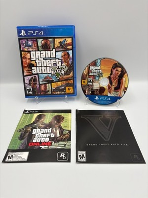 Grand Theft Auto V 5 - Sony PlayStation 4 PS4 - Includes Manual - Tested