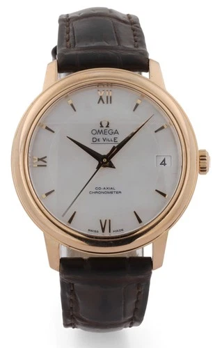 Ladies OMEGA De Ville Prestige - Co Axial Automatic Date - 18ct Red Gold - 33mm