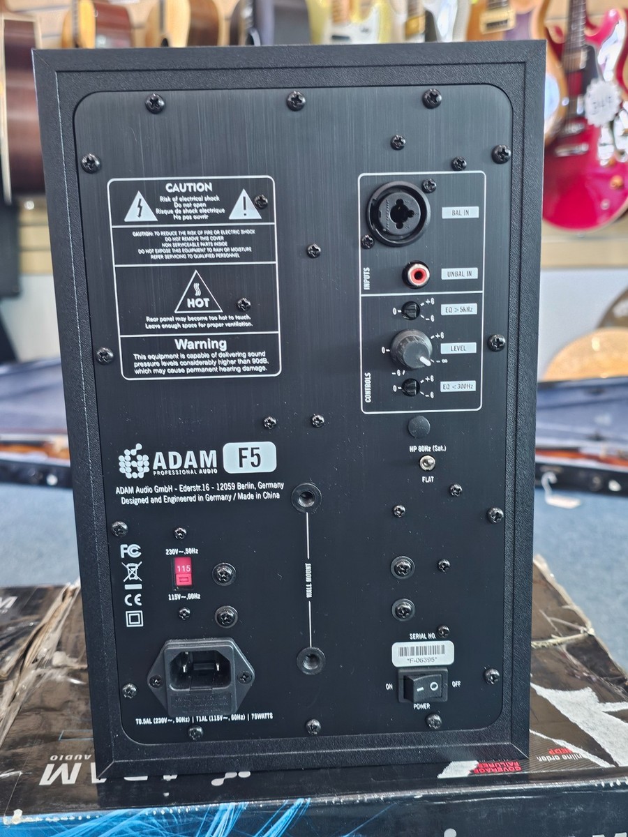 Adam Audio - F5 Active Studio Monitor Pair Nearfield (Black) Pre