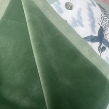 linwood omega velvet upholstery fabric Loaf Shade Cucumber sandwich 9.6m X 1.4m