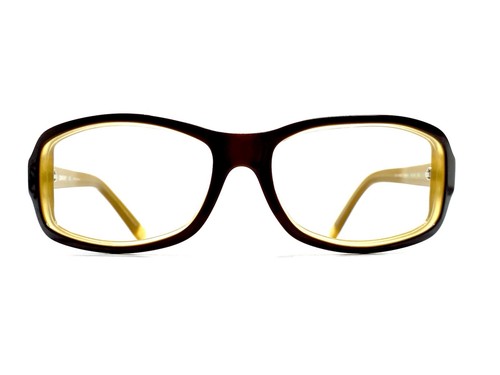 DKNY Brown Amber Clear Wrap Glasses DY4003 3034/13 61 16 120