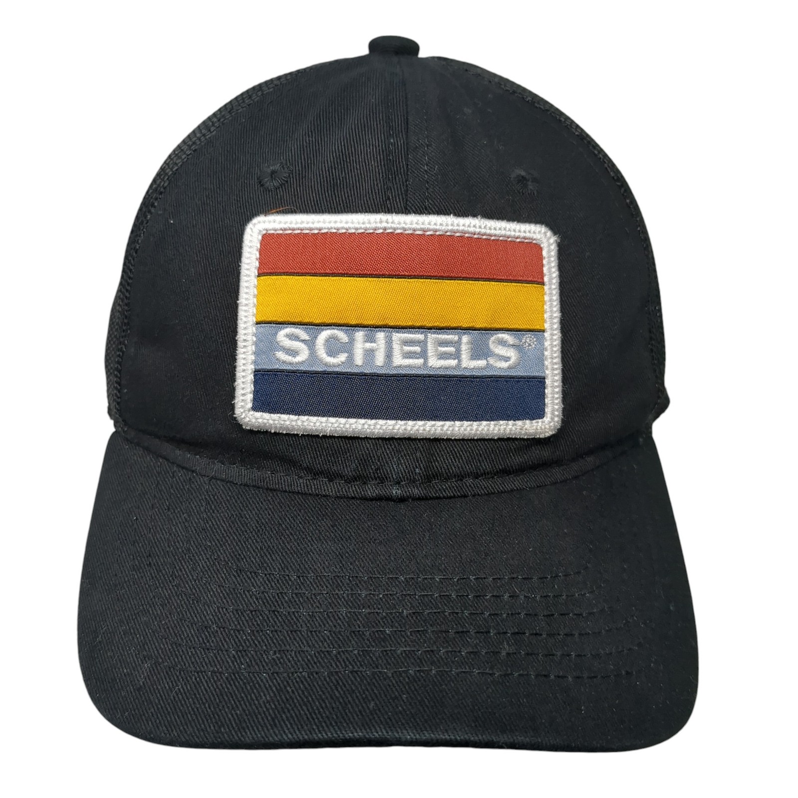 Scheels Patch Strapback Trucker Hat Black One Siz… - image 1