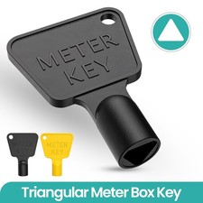 Triangular Meter Box Key Plastic Gas Electric Water Cupboard DIY Replacement