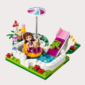 Lego Friends Olivia's Garden Pool Complete Set 41090 with Instructions NO Box