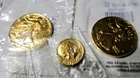 2 1943 Walking Liberty Half Dollar - Vintage Gold Plated Half Dollar + 1988 Dime