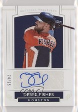 2018 Panini National Treasures Holo Silver 24/25 Derek Fisher #MST-DF Auto 6fs