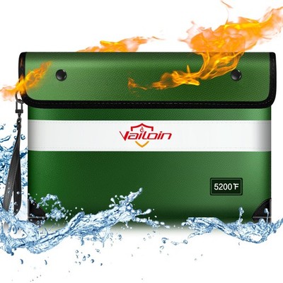 Fireproof Money Bag for Cash 5200  Insulated Fire and Waterproof Document Pou...