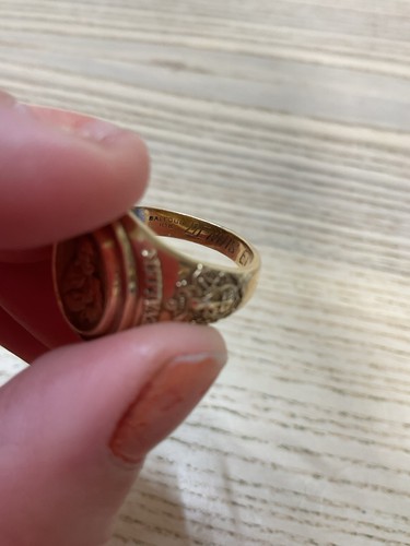 ANELLO UOMO DEMOLAY CHEVALIER TAGLIA 8,75 BALFOUR 10K - Foto 6 di 19