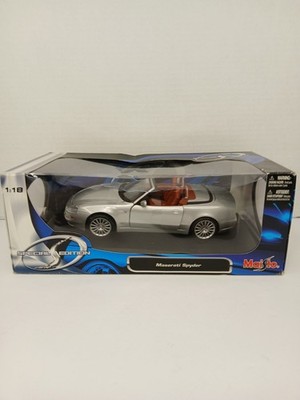 Silver Maserati Spyder 1:18 Scale Die-cast Model Car by Maisto