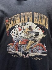 Tombstone AZ T-Shirt Mens XXL Black Vintage Deadmans Hand Poker Harley🔥🔥