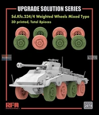 RFMRM2078 1:35 Rye Field Model Sd.Kfz.234 Puma Weighted Wheels Set Mixed Types