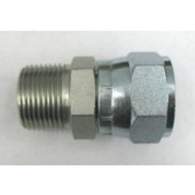 AF 9100-04-04 - Tubo 1/4 Maschio (.540''-18) X 1/4 Femmina JIC (7/16''-20) Girevole - Foto 2