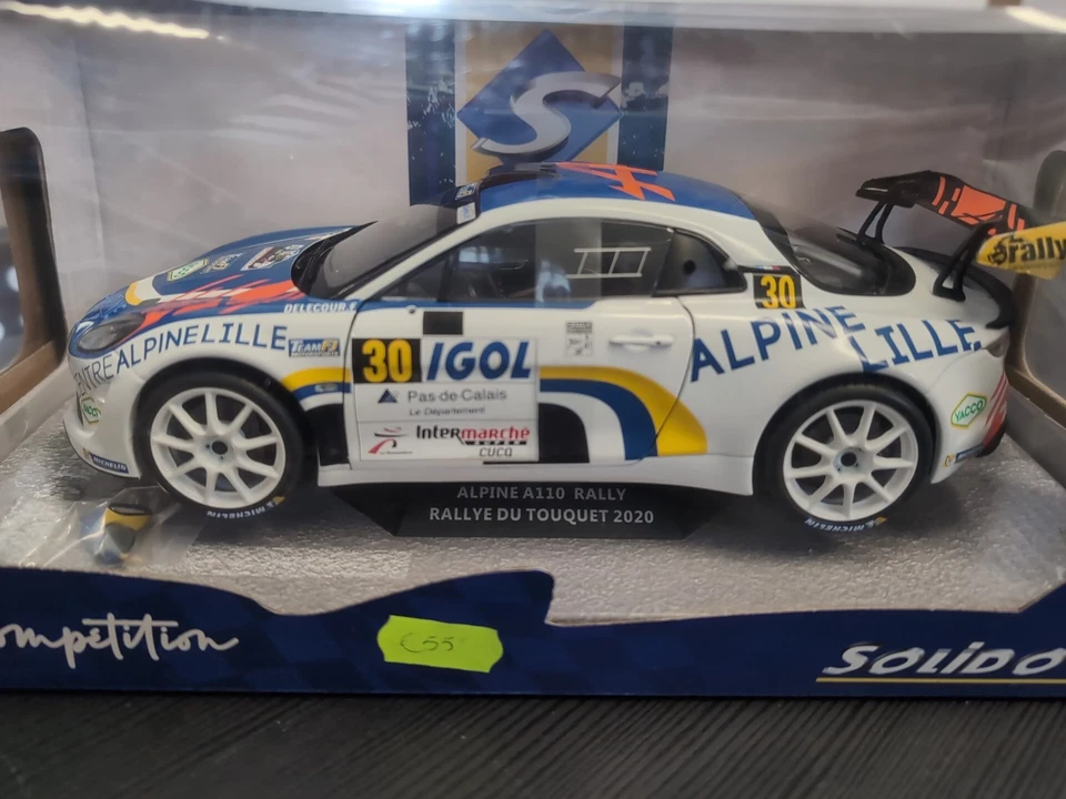 SOLIDO 1:18 DIE CAST - AUTO ALPINE A110 #30 RALLYE DU TOUQUET 2020 ART S1801608 - Immagine 2 di 3
