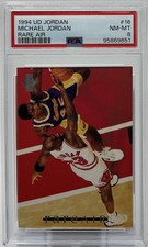 Michael Jordan PSA 8 -1994 Upper Deck Rare Air ‘Defense Is About Preparation’