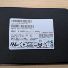 Samsung PM883 7.68TB 2.5 in SATA 6.0Gbps Internal SSD MZ-7LH7T60HMLA-00005
