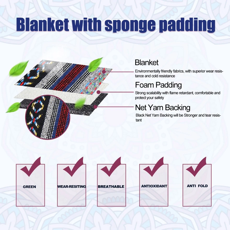 10pcs Saddle Blanket Durable Bucket Seat Cover Protector Pad fit for Car Auto - Image 4 of 4