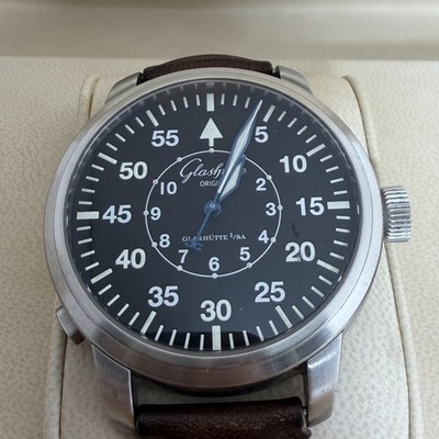 Mens GLASHUTTE Original Senator Navigator Automatic 44 mm watch limited 
