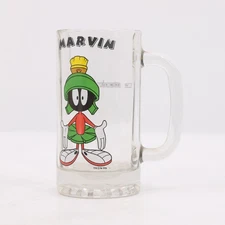 Marvin the Martian Glass Beer Mug Stein Looney Tunes Warner Bros. Studio 1996