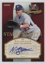 2013 USA Baseball Champions Stars & Stripes Signatures Nick Delmonico Auto 1a53