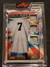Mickey Mantle GAME USED Jersey #3/3 - 2023 Leaf Art Of Sport NY YANKEES - Sealed