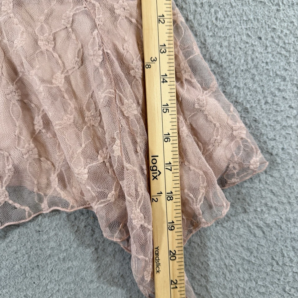 Camiseta sin mangas inclinable completa para mujer XS playa verano coqueta costera Y2K Babydoll Foto 4 de 4