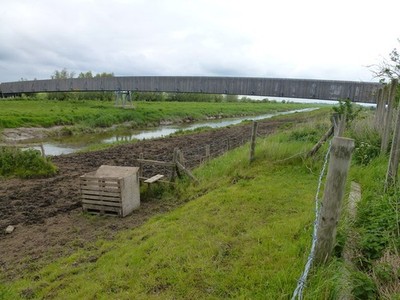 Photo A3 Footbridge at Welney Wetland Centre This footbridge gives acces c2013